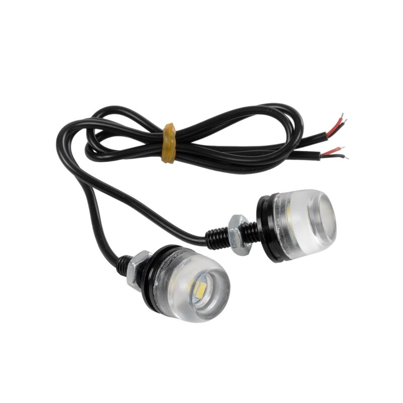 GLOBOSTAR® PLATELIGHT 81632 Φως Πινακίδας & DRL LED 3W/6W 270lm/540lm 120° DC 12V Αδιάβροχο IP65 Ψυχρό Λευκό 6000K – Μαύρο – Μ1.8 x Π3.8 x Υ1.8cm / Q0.5cm – Πακέτο 2 Τεμαχίων – 1 Χρόνο Εγγύηση
