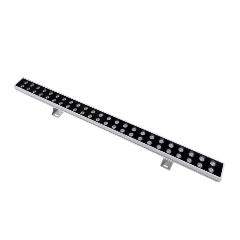 GLOBOSTAR® WASHERMOZA 90163 Μπάρα Φωτισμού Wall Washer LED 48W 4080lm 10-30° DC 24V Αδιάβροχο IP66 Πολύχρωμο RGB Dimmable – Bridgelux SMD Chip – Γκρι Ανθρακί – Μ100 x Π8.5 x Υ4cm – 3 Χρόνια Εγγύηση