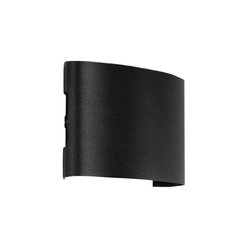 GLOBOSTAR® SIXOAD 60677 Μοντέρνο Φωτιστικό Τοίχου – Απλίκα LED 8W 1000lm 30° AC 220-240V Αδιάβροχο IP65 Θερμό Λευκό 2700K – CREE XPE Chip & TÜV SÜD Driver – Μαύρο Ματ – Μ12 x Π4 x Υ8cm – 5 Χρόνια Εγγύηση