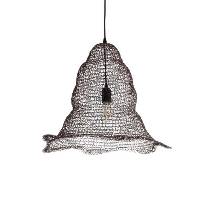 GLOBOSTAR® KENTUCKY 01890 Vintage Κρεμαστό Φωτιστικό Οροφής με Ντουί 1 x E27 AC 220-240V IP20 – Καφέ – Μ50 x Π50 x Υ48cm