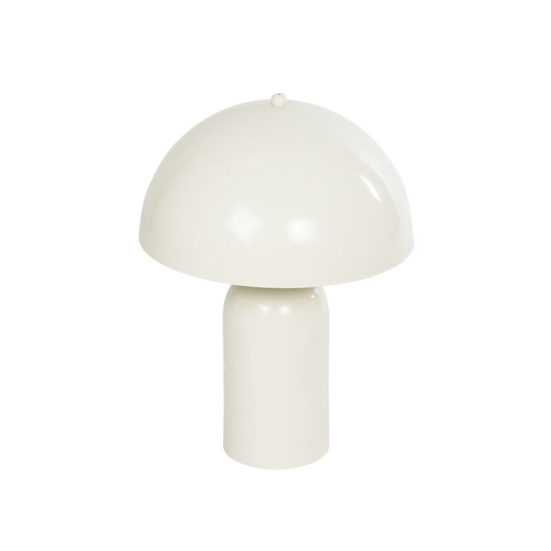 GLOBOSTAR® GASCO 204-0149 Μοντέρνο Επιτραπέζιο Φωτιστικό Πορτατίφ με Ντουί 1 x E27 AC 220-240V IP20 – Μπεζ – Μ26 x Π26 x Υ35cm