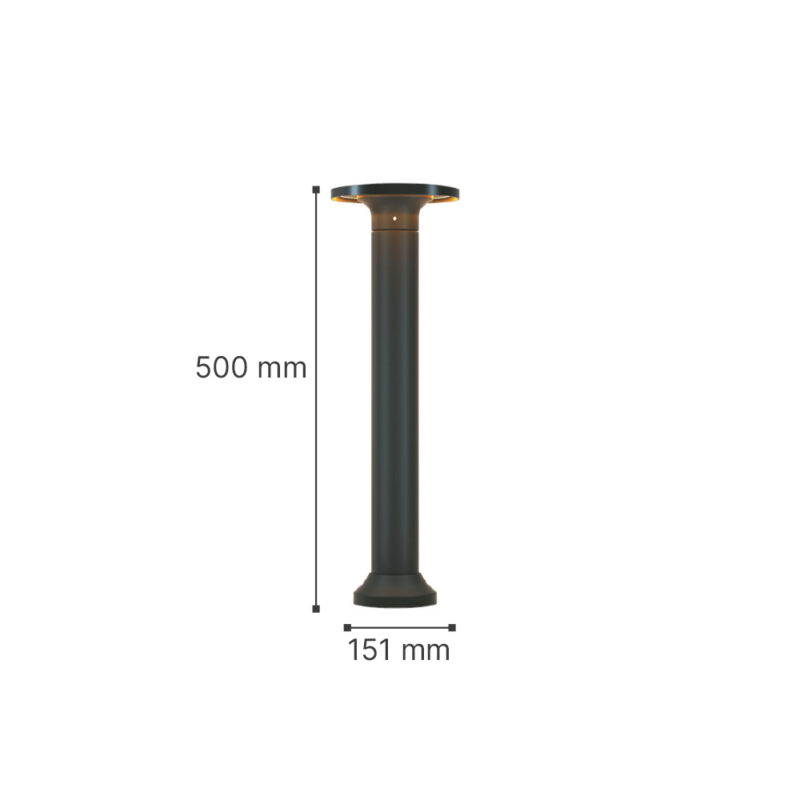 it-Lighting Geneva LED 8W 3CCT Outdoor Stand Light Black D:50cmx15.1cm (80400140)