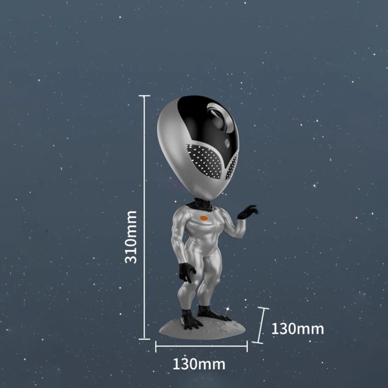 GLOBOSTAR® GALAXY GLB-106-0021 Επιτραπέζιο Φωτιστικό Πορτατίφ Προτζέκτορας Starry Sky με RF Ασύρματο Χειριστήριο LED 6W 360lm 180° AC 220-240V IP20 Πολύχρωμο RGB Dimmable – Sanan SMD Chip – Γκρι & Μαύρο – Μ12.5 x Π12.5 x Υ31cm – 2 Χρόνια Εγγύηση