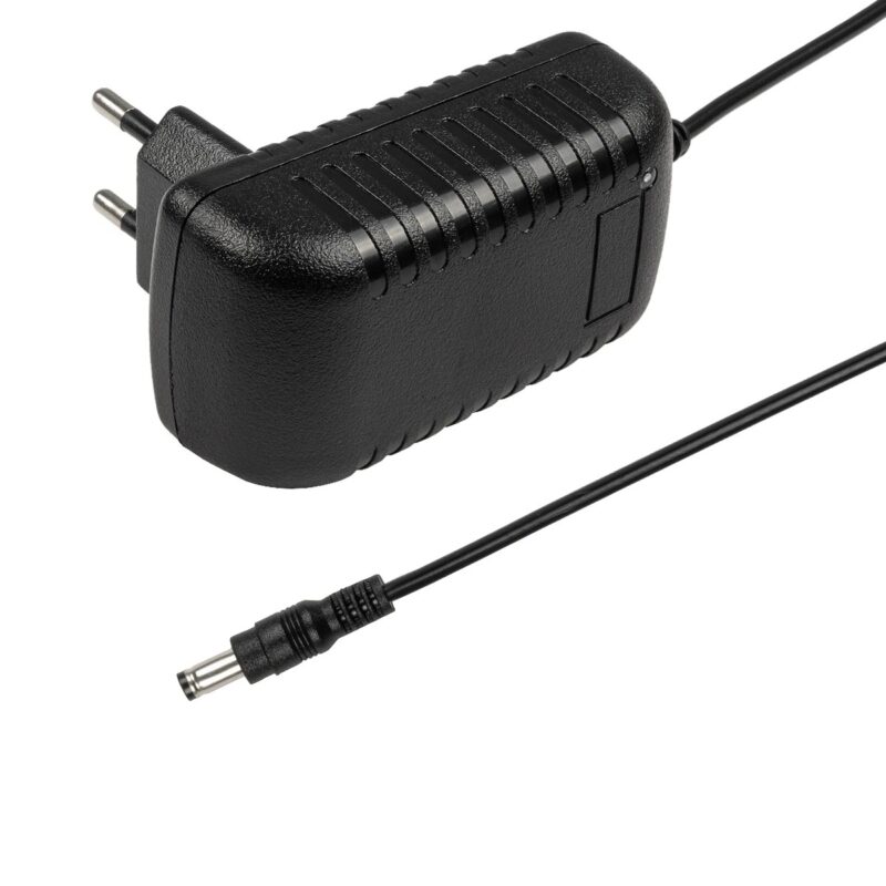 GLOBOSTAR® VOLTIX GLB-107-0002 Τροφοδοτικό/Μετασχηματιστής Class II SELV 24W 2A AC 220-240V σε DC 12V IP20 – Μαύρο Ματ – Μ8 x Π4.2 x Υ2.8cm – 3 Χρόνια Εγγύηση