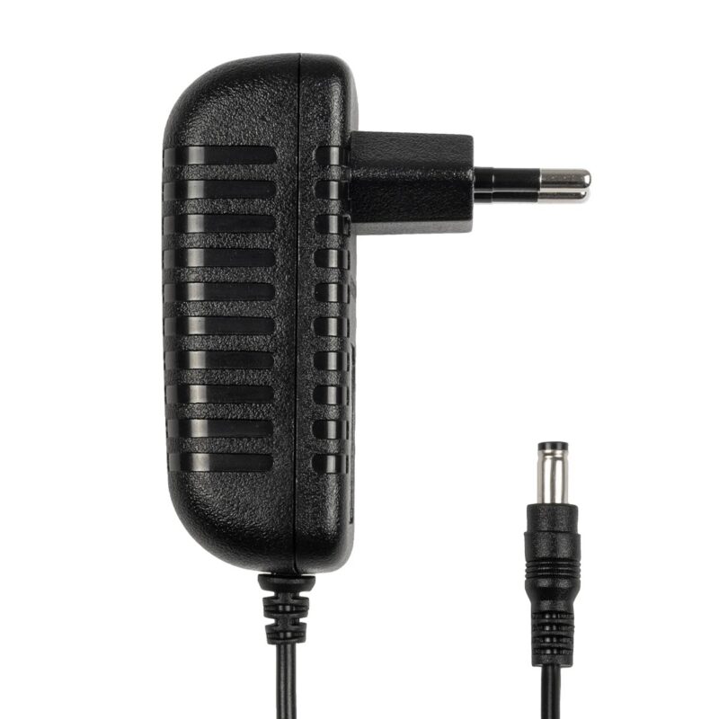 GLOBOSTAR® VOLTIX GLB-107-0006 Τροφοδοτικό/Μετασχηματιστής Class II SELV 24W 1A AC 220-240V σε DC 24V IP20 – Μαύρο Ματ – Μ8 x Π4.2 x Υ2.8cm – 3 Χρόνια Εγγύηση