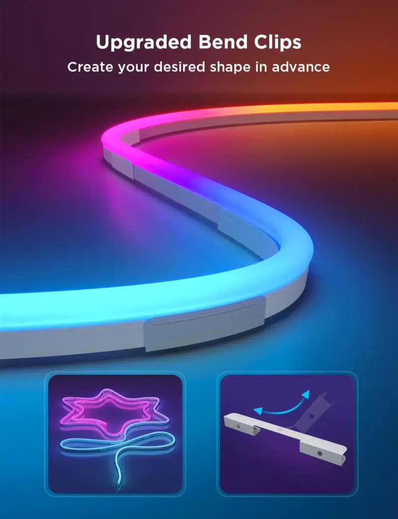 Wi-Fi Smart Σετ Neon LED RGBIC 3m H61D3-W Govee 1.SH.01.G037