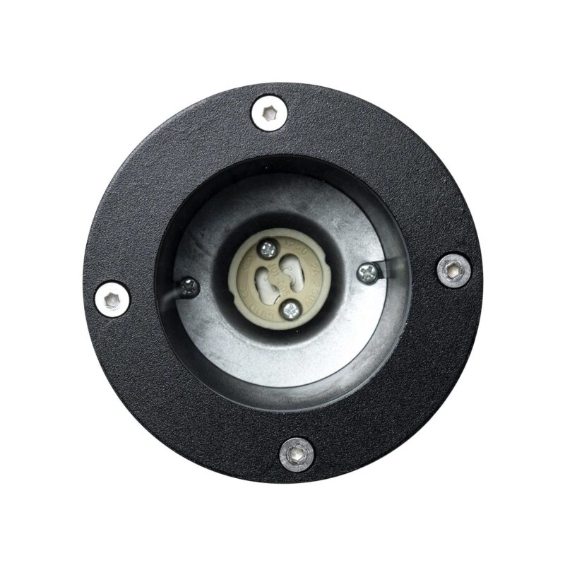 kelvo® GARDELINI KLV-101-0001-V2 Φωτιστικό Σποτ Τοίχου με Βάση για Λάμπα MR16 με Ντουί GU10 AC 220-240V Αδιάβροχο IP65 – Μαύρο Ματ – Μ10 x Π10 x Υ30cm
