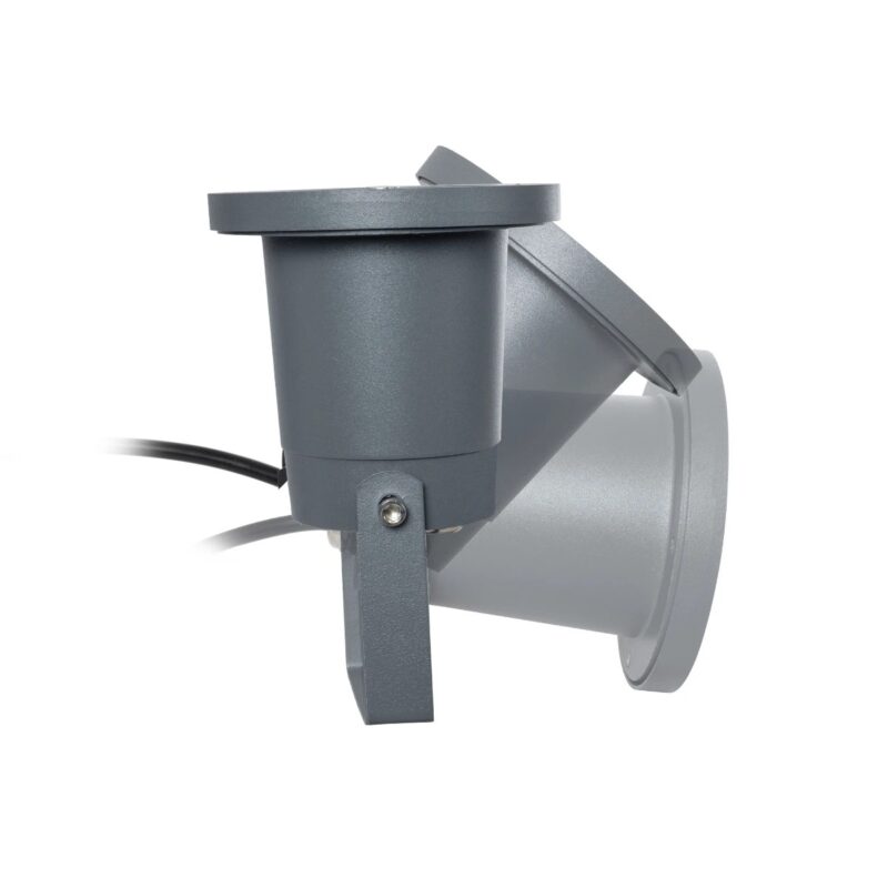 kelvo® GARDELINI KLV-101-0002-V2 Φωτιστικό Σποτ Τοίχου με Βάση για Λάμπα MR16 με Ντουί GU10 AC 220-240V Αδιάβροχο IP65 – Γκρι Ανθρακί Ματ – Μ10 x Π10 x Υ30cm