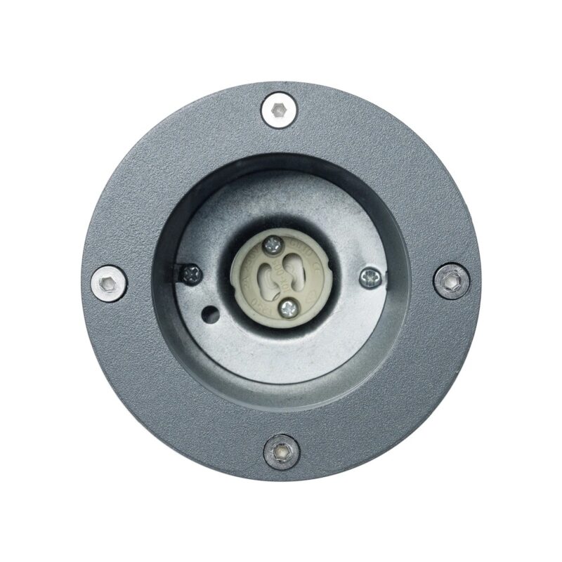 kelvo® GARDELINI KLV-101-0002-V2 Φωτιστικό Σποτ Τοίχου με Βάση για Λάμπα MR16 με Ντουί GU10 AC 220-240V Αδιάβροχο IP65 – Γκρι Ανθρακί Ματ – Μ10 x Π10 x Υ30cm
