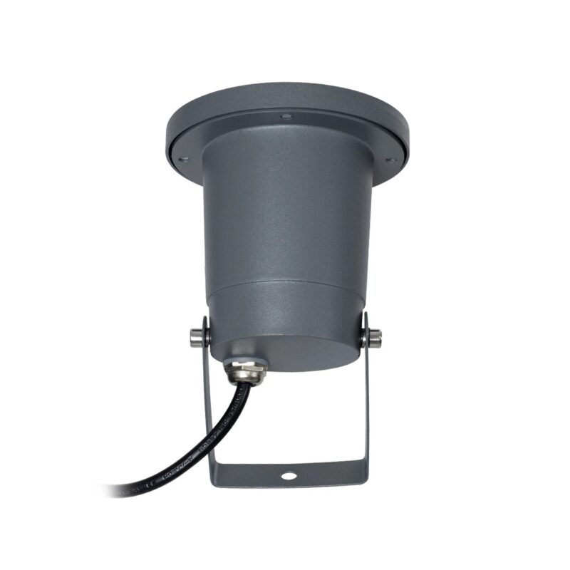 kelvo® GARDELINI KLV-101-0002-V2 Φωτιστικό Σποτ Τοίχου με Βάση για Λάμπα MR16 με Ντουί GU10 AC 220-240V Αδιάβροχο IP65 – Γκρι Ανθρακί Ματ – Μ10 x Π10 x Υ30cm