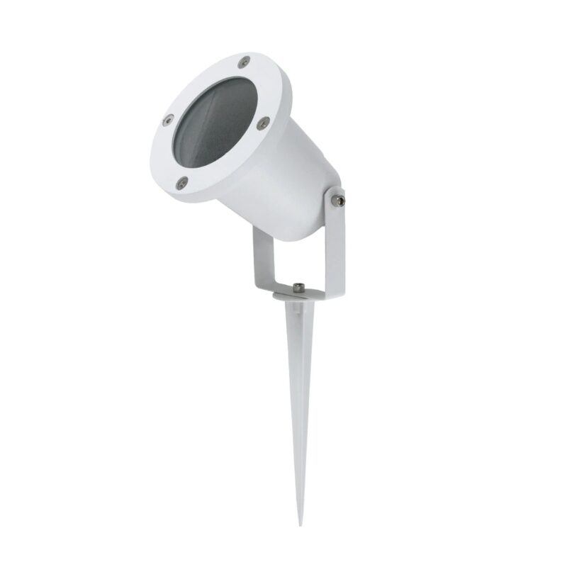 kelvo® GARDELINI KLV-101-0003 Φωτιστικό Σποτ Κήπου για Φυτά & Δέντρα με Καρφωτή Βάση για Λάμπα MR16 με Ντουί GU10 AC 220-240V Αδιάβροχο IP65 – Λευκό Ματ – Μ10 x Π10 x Υ30cm