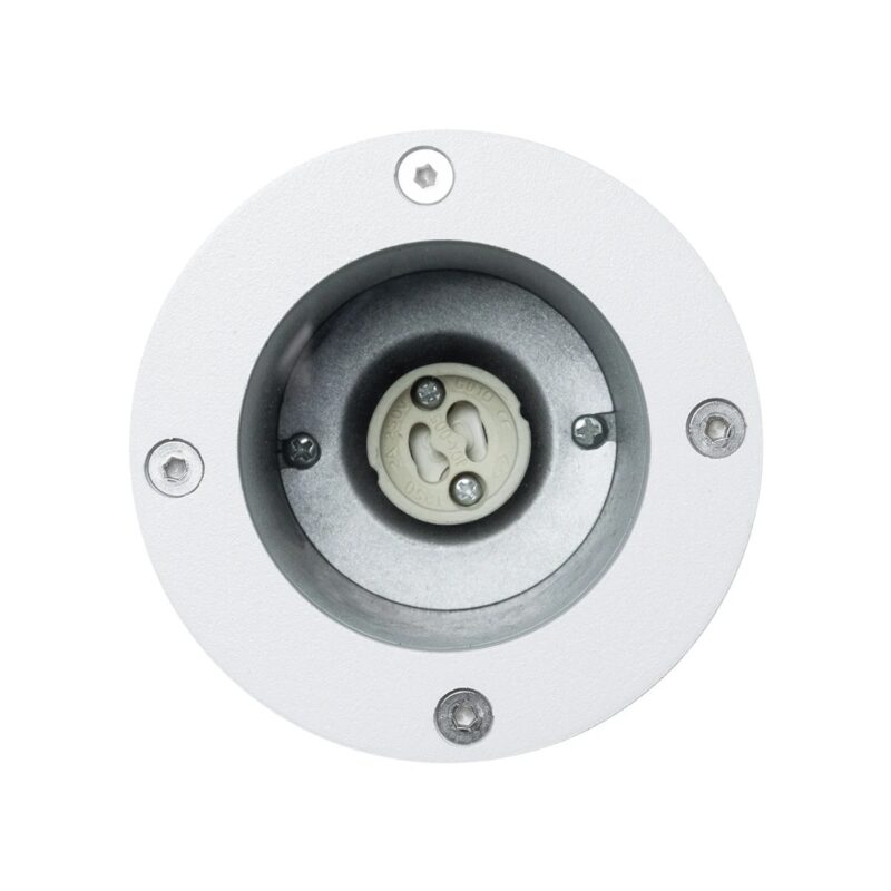 kelvo® GARDELINI KLV-101-0003-V2 Φωτιστικό Σποτ Τοίχου με Βάση για Λάμπα MR16 με Ντουί GU10 AC 220-240V Αδιάβροχο IP65 –  Λευκό Ματ – Μ10 x Π10 x Υ30cm