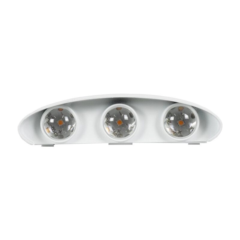 kelvo® SIXOAD KLV-101-0008 Φωτιστικό Τοίχου / Απλίκα LED 18W 1800lm 30° AC 220-240V Αδιάβροχο IP65 Θερμό Λευκό 2700K – CREE XPE Chip & TÜV SÜD Driver – Λευκό Ματ – Μ17 x Π4 x Υ8cm – 5 Χρόνια Εγγύηση
