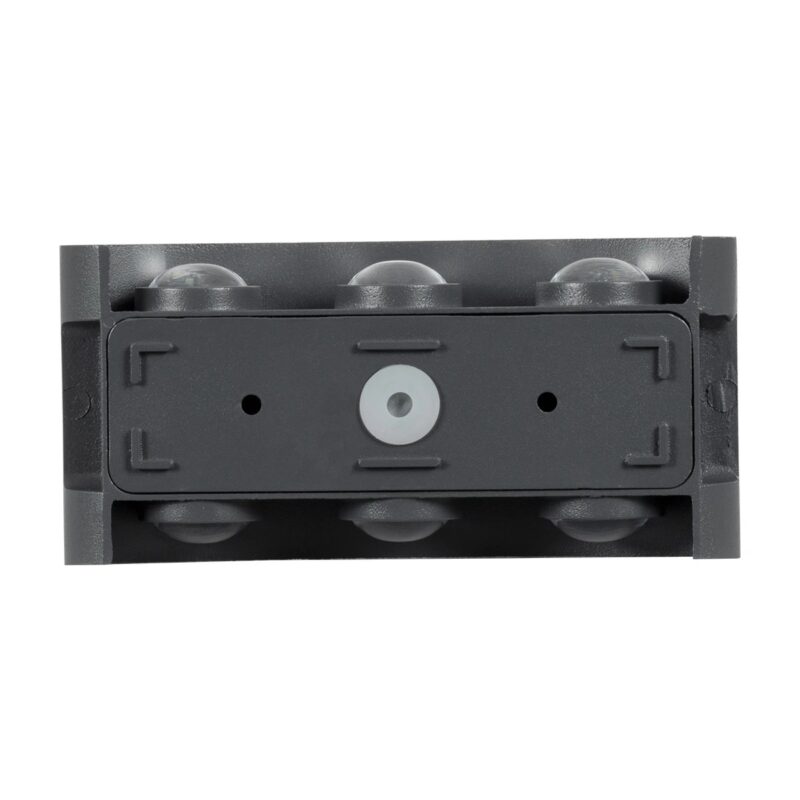 kelvo® SIXOAD KLV-101-0010 Φωτιστικό Τοίχου / Απλίκα LED 18W 1980lm 30° AC 220-240V Αδιάβροχο IP65 Φυσικό Λευκό 4500K – CREE XPE Chip & TÜV SÜD Driver – Γκρι Ανθρακί Ματ – Μ17 x Π4 x Υ8cm – 5 Χρόνια Εγγύηση