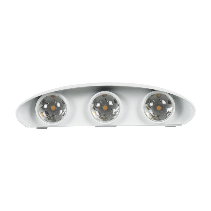 kelvo® SIXOAD KLV-101-0011 Φωτιστικό Τοίχου / Απλίκα LED 18W 1980lm 30° AC 220-240V Αδιάβροχο IP65 Φυσικό Λευκό 4500K – CREE XPE Chip & TÜV SÜD Driver – Λευκό Ματ – Μ17 x Π4 x Υ8cm – 5 Χρόνια Εγγύηση