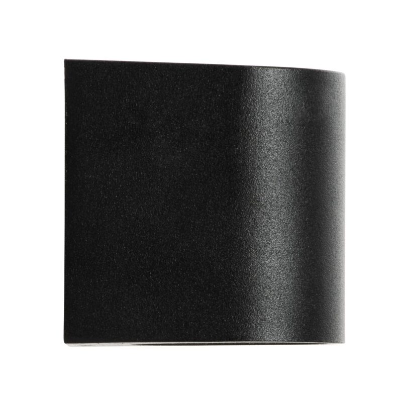 kelvo® MURANO KLV-101-0012 Φωτιστικό Τοίχου / Απλίκα για Λάμπα MR16 με Ντουί GU10 AC 220-240V Αδιάβροχο IP65 – Μαύρο Ματ – Μ8 x Π8 x Υ7cm