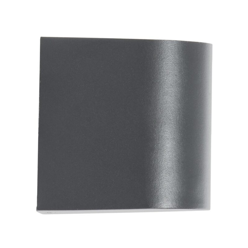 kelvo® MURANO KLV-101-0013 Φωτιστικό Τοίχου / Απλίκα για Λάμπα MR16 με Ντουί GU10 AC 220-240V Αδιάβροχο IP65 – Γκρι Ανθρακί Ματ – Μ8 x Π8 x Υ7cm
