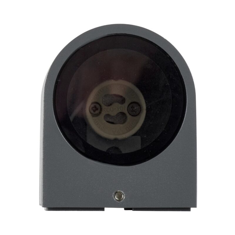 kelvo® MURANO KLV-101-0013 Φωτιστικό Τοίχου / Απλίκα για Λάμπα MR16 με Ντουί GU10 AC 220-240V Αδιάβροχο IP65 – Γκρι Ανθρακί Ματ – Μ8 x Π8 x Υ7cm