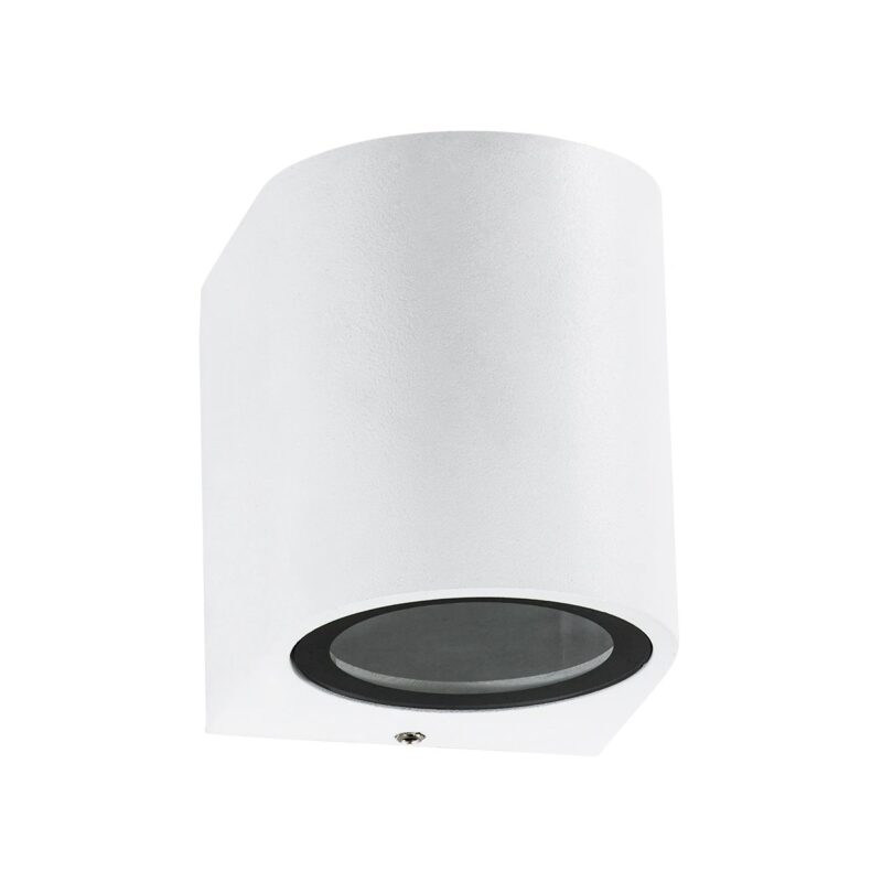 kelvo® MURANO KLV-101-0014 Φωτιστικό Τοίχου / Απλίκα για Λάμπα MR16 με Ντουί GU10 AC 220-240V Αδιάβροχο IP65 – Λευκό Ματ – Μ8 x Π8 x Υ7cm