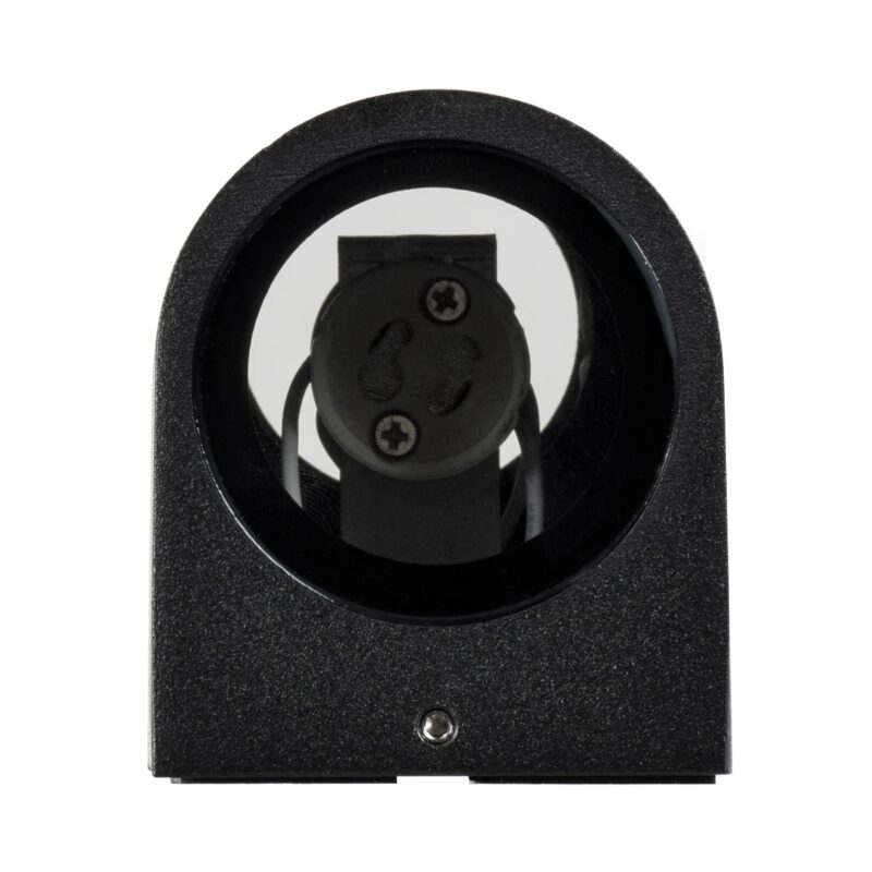 kelvo® MURANO KLV-101-0015 Φωτιστικό Τοίχου / Απλίκα για 2 Λάμπες MR16 με Ντουί GU10 AC 220-240V Αδιάβροχο IP65 – Μαύρο Ματ – Μ8 x Π8 x Υ15cm