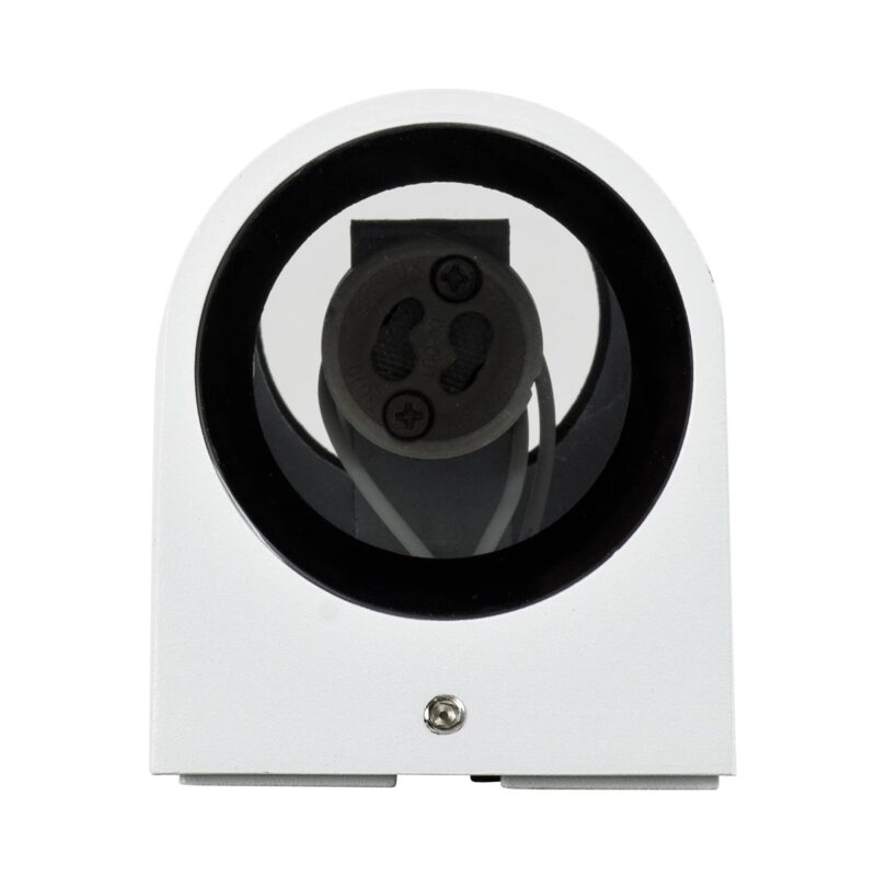 kelvo® MURANO KLV-101-0017 Φωτιστικό Τοίχου / Απλίκα για 2 Λάμπες MR16 με Ντουί GU10 AC 220-240V Αδιάβροχο IP65 – Λευκό Ματ – Μ8 x Π8 x Υ15cm