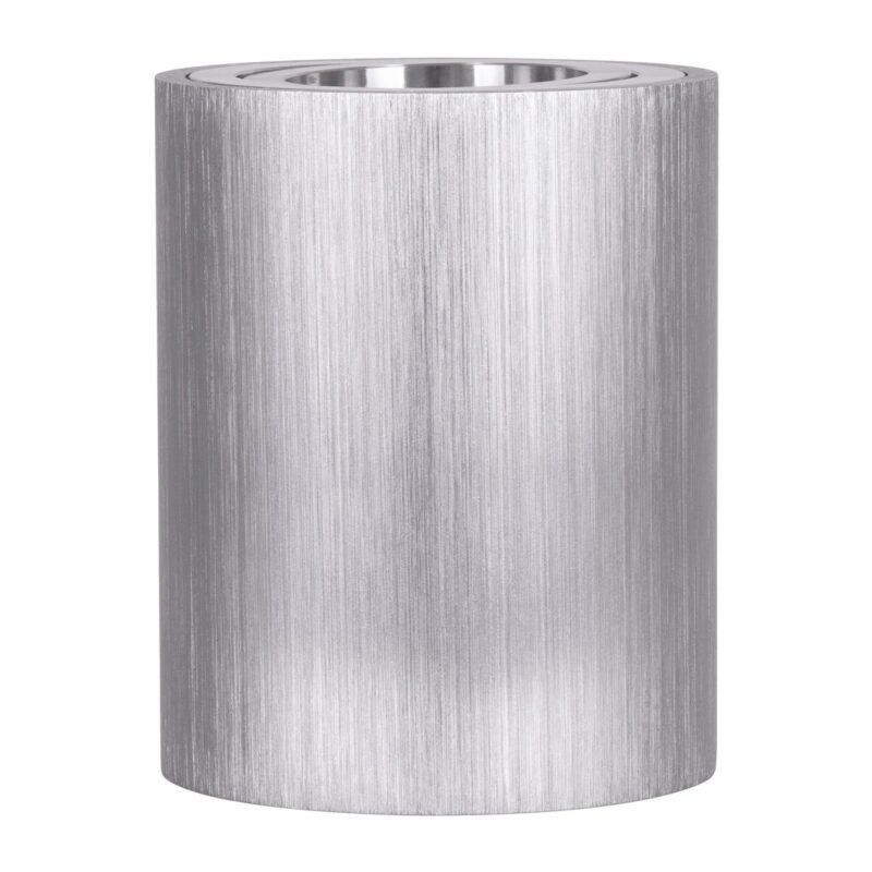 kelvo® AKIRA KLV-101-0026 Κινούμενο Φωτιστικό Downlight Σποτ για Λάμπα MR16 με Ντουί GU10 AC 220-240V IP20 – Νίκελ Βούρτσας – Μ8 x Π8 x Υ10cm