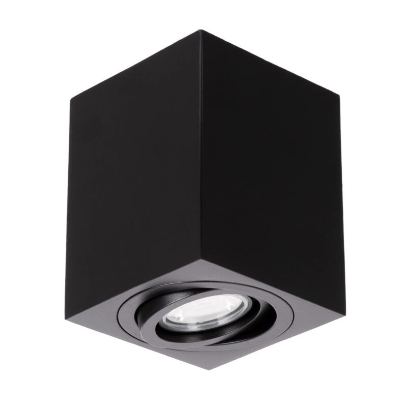 kelvo® AKIRA KLV-101-0028 Κινούμενο Φωτιστικό Downlight Σποτ για Λάμπα MR16 με Ντουί GU10 AC 220-240V IP20 – Μαύρο Ματ – Μ8 x Π8 x Υ10cm