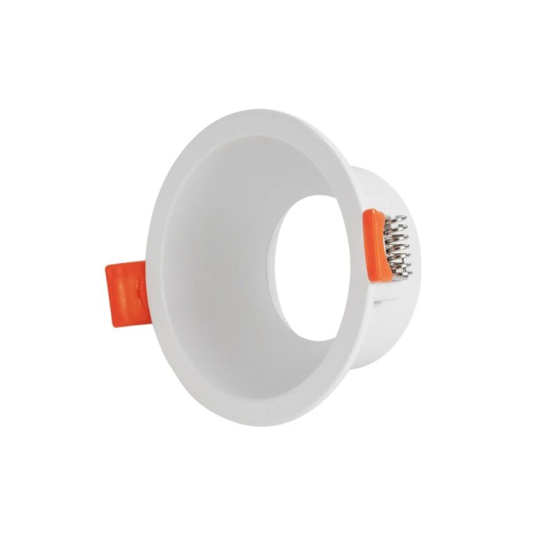 kelvo® DELTA KLV-101-0033 Χωνευτό Φωτιστικό Downlight Σποτ για Λάμπα MR16 με Ντουί GU10 AC 220-240V IP20 – Λευκό Ματ – Μ8.5 x Π8.5 x Υ3.5cm / Q7.5cm