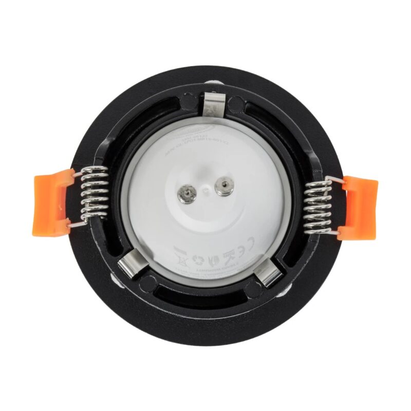 kelvo® OMICRON KLV-101-0034 Χωνευτό Φωτιστικό Downlight Σποτ για Λάμπα MR16 με Ντουί GU10 AC 220-240V IP20 – Μαύρο Ματ – Μ8.5 x Π8.5 x Υ3cm / Q7.5cm