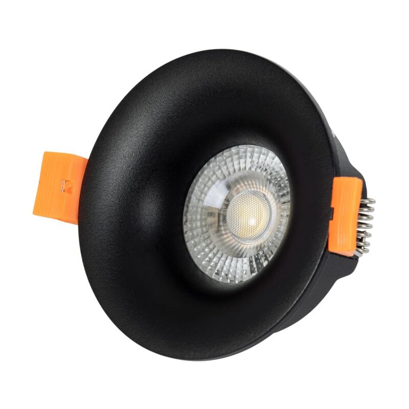 kelvo® OMICRON KLV-101-0034 Χωνευτό Φωτιστικό Downlight Σποτ για Λάμπα MR16 με Ντουί GU10 AC 220-240V IP20 – Μαύρο Ματ – Μ8.5 x Π8.5 x Υ3cm / Q7.5cm