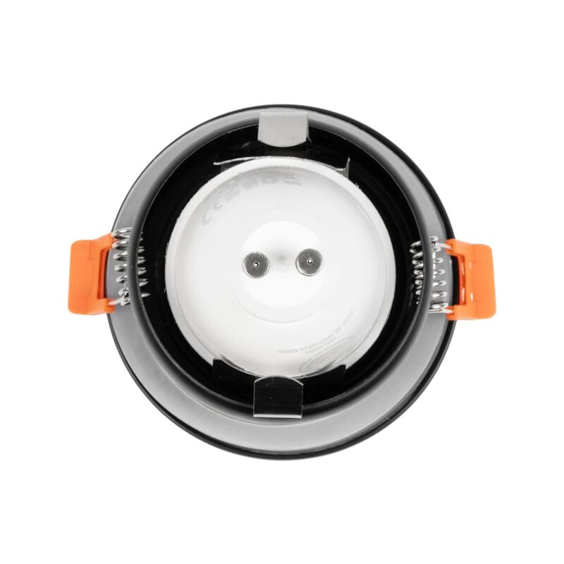 kelvo® KAPA KLV-101-0038 Χωνευτό Φωτιστικό Downlight Σποτ Μπάνιου για Λάμπα MR16 με Ντουί GU10 AC 220-240V Αδιάβροχο IP65 – Μαύρο Ματ – Μ8.5 x Π8.5 x Υ4.2cm / Q7.5cm