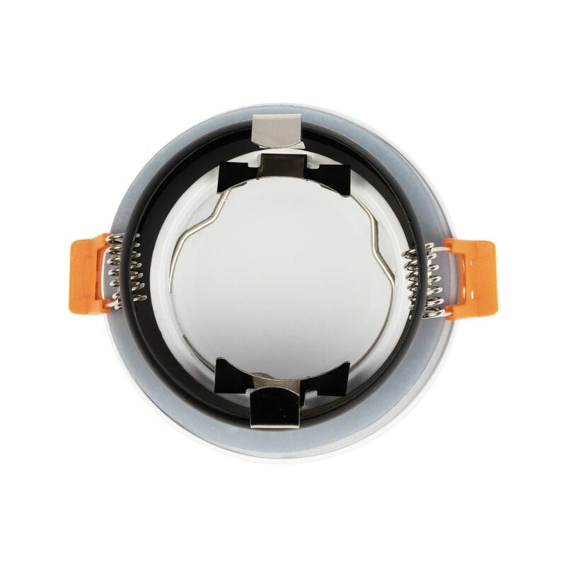 kelvo® KAPA KLV-101-0039 Χωνευτό Φωτιστικό Downlight Σποτ Μπάνιου για Λάμπα MR16 με Ντουί GU10 AC 220-240V Αδιάβροχο IP65 – Λευκό Ματ – Μ8.5 x Π8.5 x Υ4.2cm / Q7.5cm