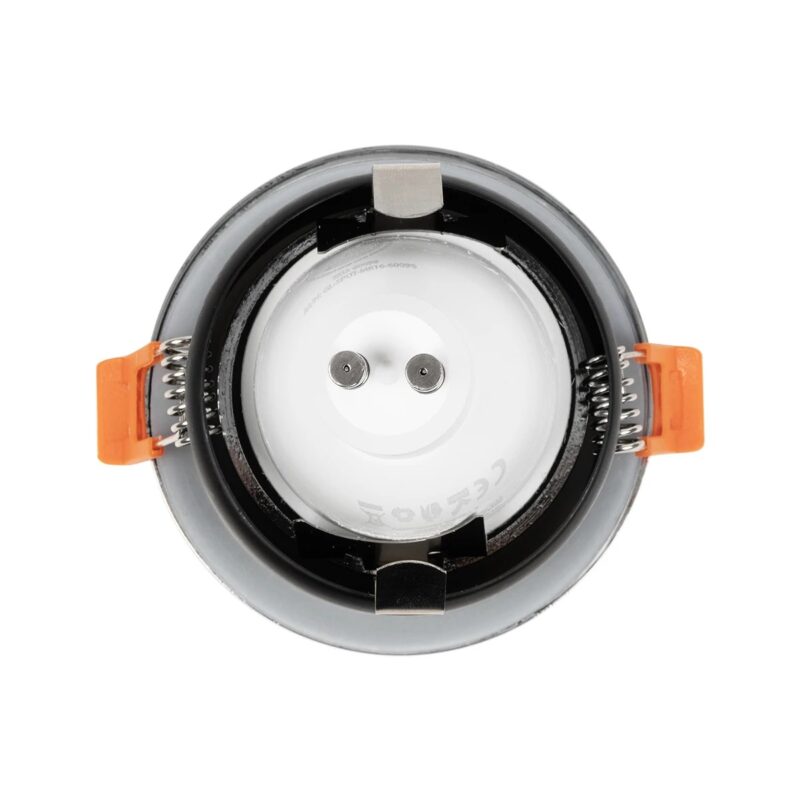 kelvo® KAPA KLV-101-0040 Χωνευτό Φωτιστικό Downlight Σποτ Μπάνιου για Λάμπα MR16 με Ντουί GU10 AC 220-240V Αδιάβροχο IP65 – Νίκελ Χρώμιο – Μ8.5 x Π8.5 x Υ4.2cm / Q7.5cm