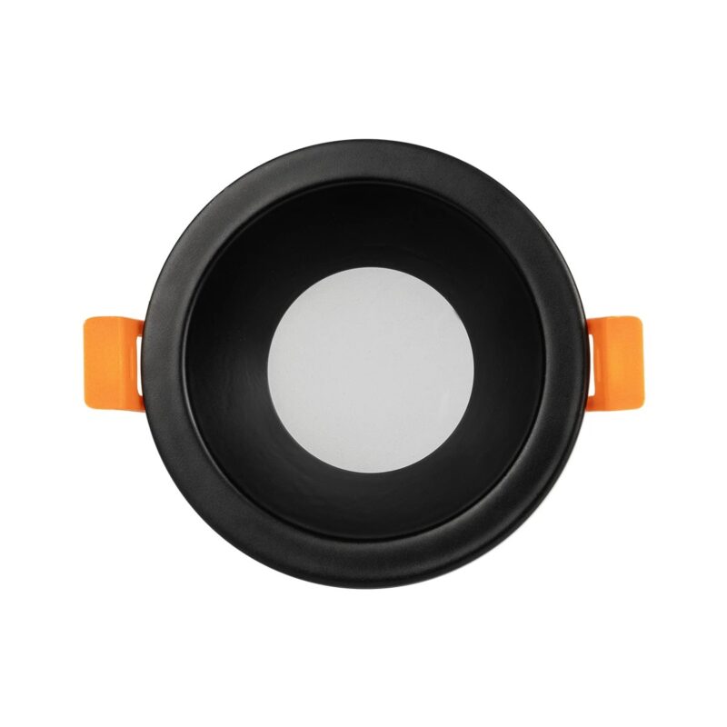 kelvo® SIGMA KLV-101-0041 Χωνευτό Φωτιστικό Downlight Σποτ Μπάνιου για Λάμπα MR16 με Ντουί GU10 AC 220-240V Αδιάβροχο IP65 – Μαύρο Ματ – Μ8.5 x Π8.5 x Υ4.4cm / Q7.5cm