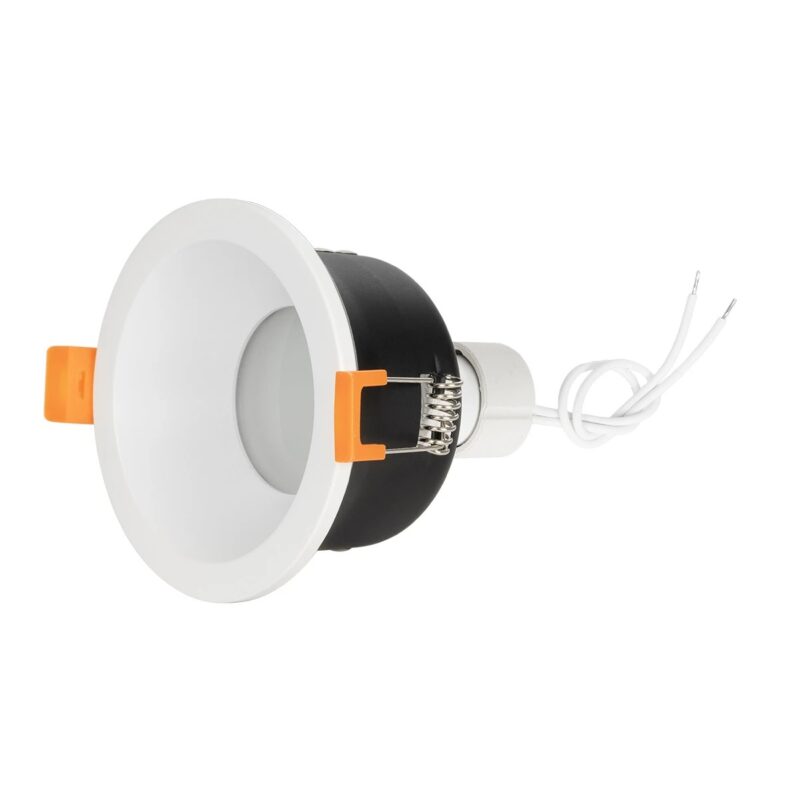 kelvo® SIGMA KLV-101-0042 Χωνευτό Φωτιστικό Downlight Σποτ Μπάνιου για Λάμπα MR16 με Ντουί GU10 AC 220-240V Αδιάβροχο IP65 – Λευκό Ματ – Μ8.5 x Π8.5 x Υ4.4cm / Q7.5cm