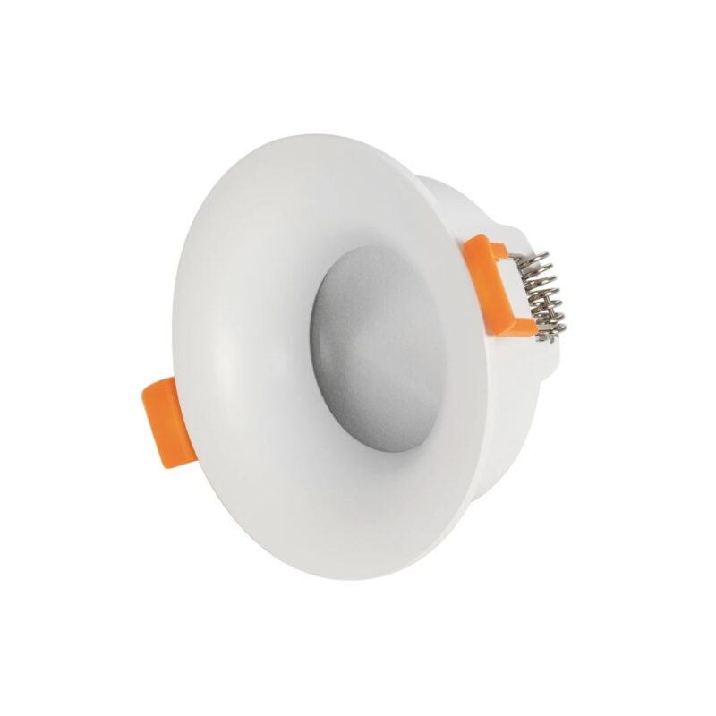 kelvo® LAMDA KLV-101-0045 Χωνευτό Φωτιστικό Downlight Σποτ Μπάνιου για Λάμπα MR16 με Ντουί GU10 AC 220-240V Αδιάβροχο IP65 – Λευκό Ματ – Μ8.5 x Π8.5 x Υ3.5cm / Q7.5cm