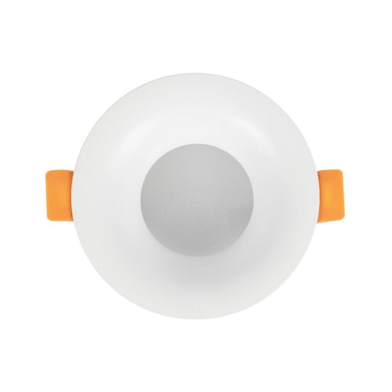 kelvo® LAMDA KLV-101-0045 Χωνευτό Φωτιστικό Downlight Σποτ Μπάνιου για Λάμπα MR16 με Ντουί GU10 AC 220-240V Αδιάβροχο IP65 – Λευκό Ματ – Μ8.5 x Π8.5 x Υ3.5cm / Q7.5cm