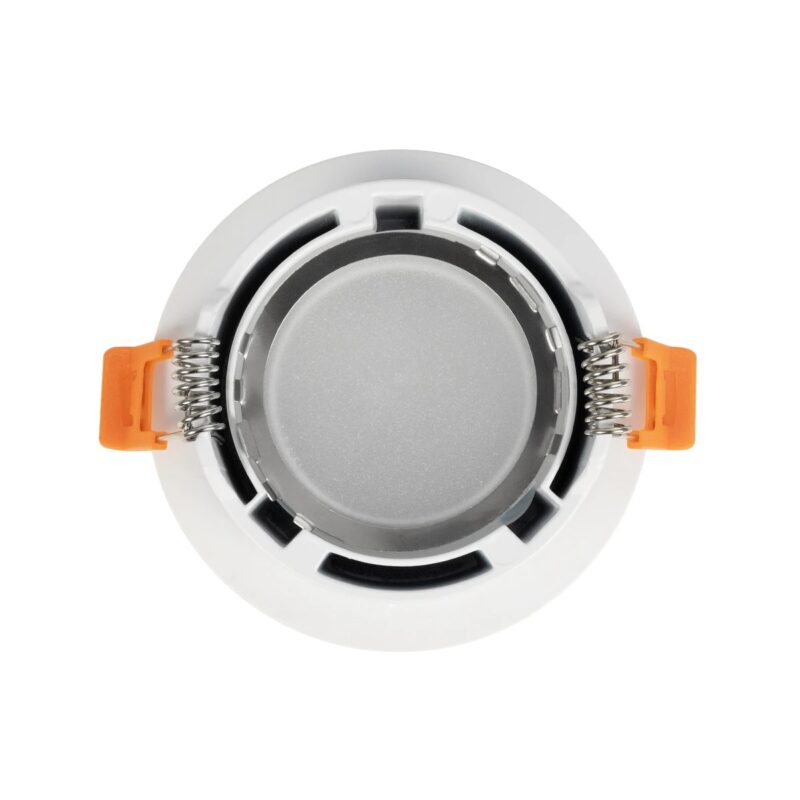 kelvo® LAMDA KLV-101-0045 Χωνευτό Φωτιστικό Downlight Σποτ Μπάνιου για Λάμπα MR16 με Ντουί GU10 AC 220-240V Αδιάβροχο IP65 – Λευκό Ματ – Μ8.5 x Π8.5 x Υ3.5cm / Q7.5cm