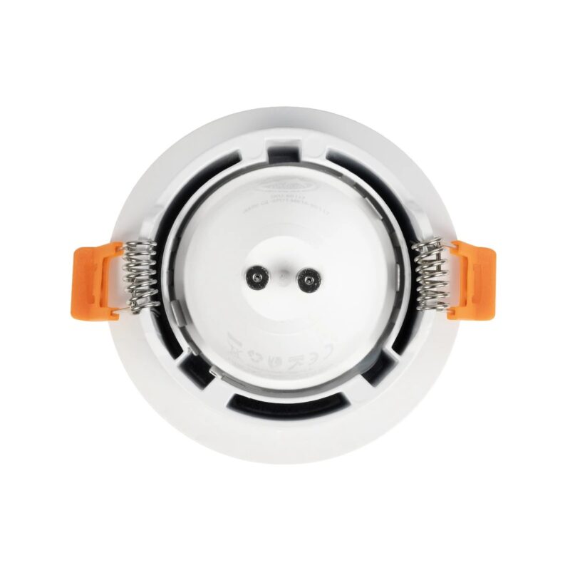 kelvo® LAMDA KLV-101-0045 Χωνευτό Φωτιστικό Downlight Σποτ Μπάνιου για Λάμπα MR16 με Ντουί GU10 AC 220-240V Αδιάβροχο IP65 – Λευκό Ματ – Μ8.5 x Π8.5 x Υ3.5cm / Q7.5cm
