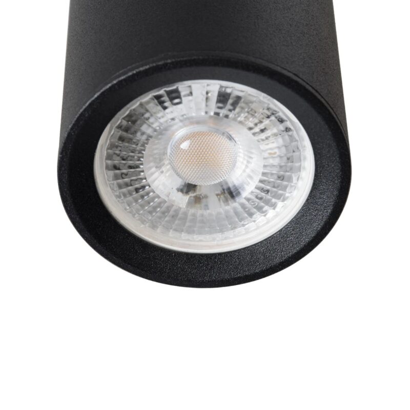 kelvo® DUCT KLV-101-0053 Φωτιστικό Downlight Σποτ για Λάμπα MR16 με Ντουί GU10 AC 220-240V IP20 – Μαύρο Ματ – Μ6 x Π6 x Υ60cm