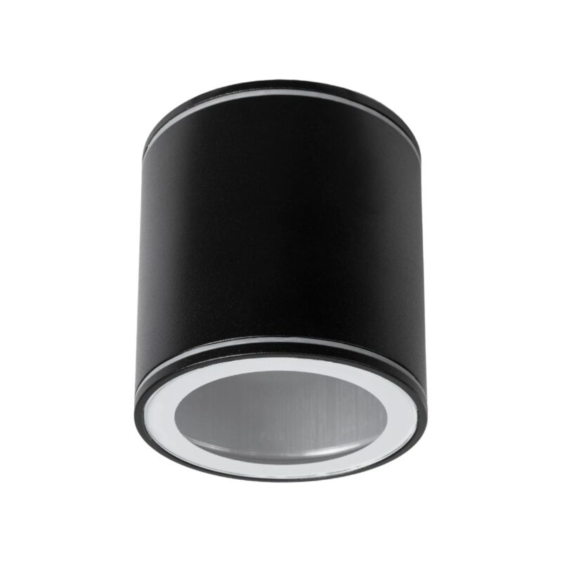 kelvo® MARETTI KLV-101-0055 Φωτιστικό Downlight Σποτ για Λάμπα MR16 με Ντουί GU10 AC 220-240V Αδιάβροχο IP65 – Μαύρο Ματ – Μ9 x Π9 x Υ9cm