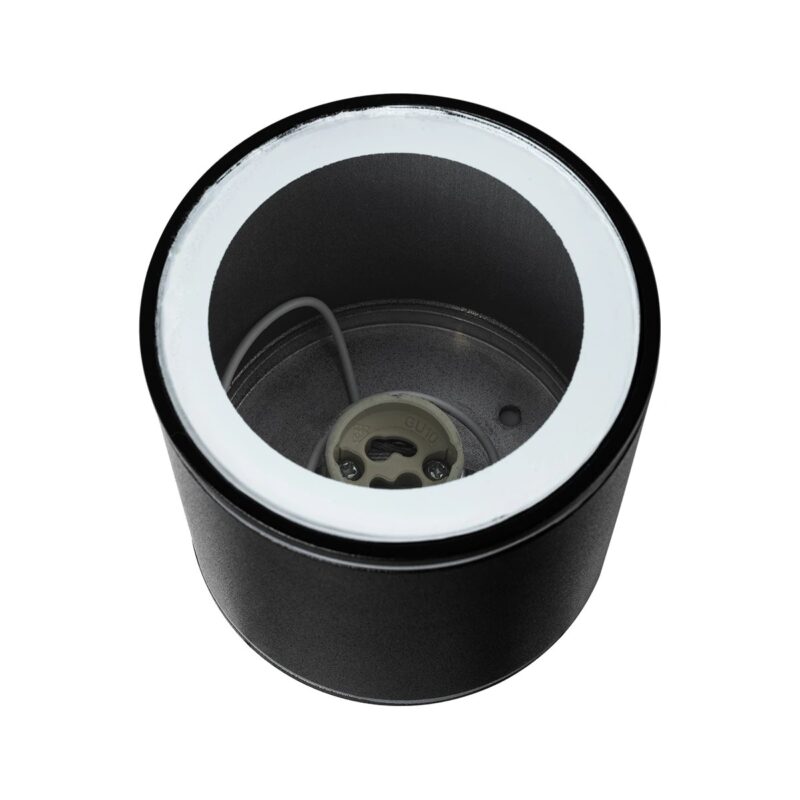kelvo® MARETTI KLV-101-0055 Φωτιστικό Downlight Σποτ για Λάμπα MR16 με Ντουί GU10 AC 220-240V Αδιάβροχο IP65 – Μαύρο Ματ – Μ9 x Π9 x Υ9cm