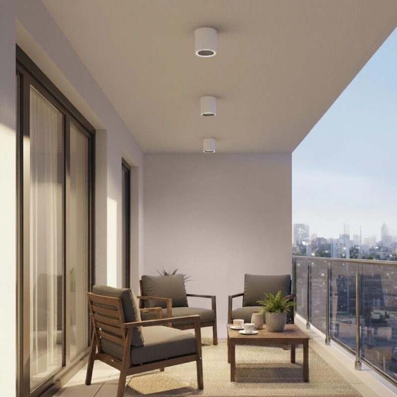 kelvo® MARETTI KLV-101-0056 Φωτιστικό Downlight Σποτ για Λάμπα MR16 με Ντουί GU10 AC 220-240V Αδιάβροχο IP65 – Λευκό Ματ – Μ9 x Π9 x Υ9cm