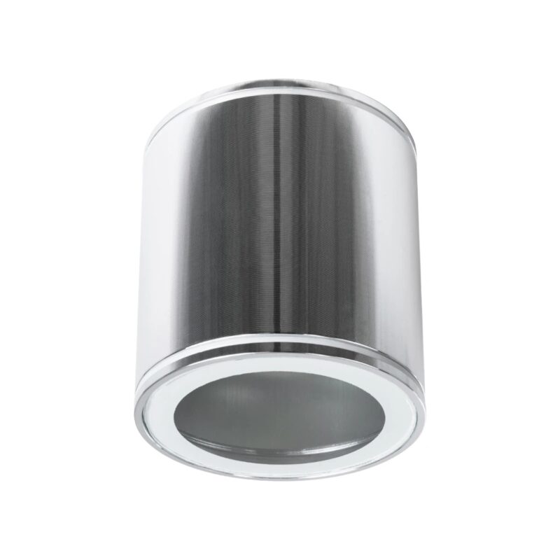 kelvo® MARETTI KLV-101-0057 Φωτιστικό Downlight Σποτ για Λάμπα MR16 με Ντουί GU10 AC 220-240V Αδιάβροχο IP65 – Νίκελ Χρώμιο – Μ9 x Π9 x Υ9cm