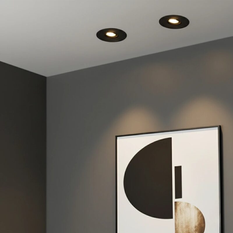 kelvo® ASYMMETRICAL KLV-101-0130 Χωνευτό Φωτιστικό Downlight Σποτ LED 7W 840lm 15°x30° AC 220-240V IP20 Θερμό Λευκό 2700K – Bridgelux COB Chip & TÜV SÜD Driver – Μαύρο Ματ – Μ8.3 x Π8.3 x Υ8.2cm / Q7.3cm – 5 Χρόνια Εγγύηση