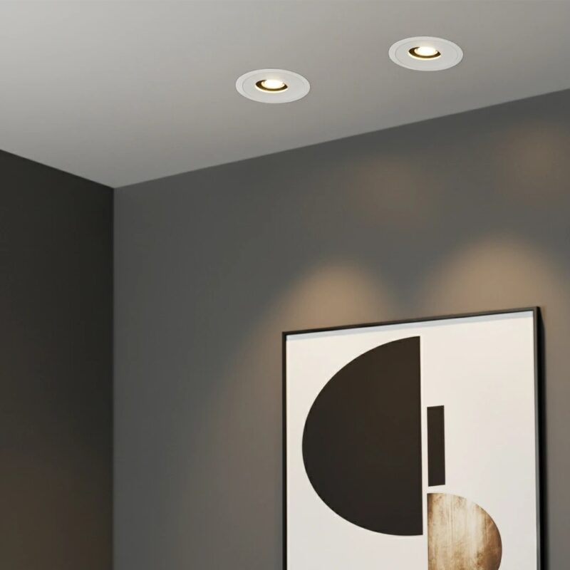 kelvo® ASYMMETRICAL KLV-101-0131 Χωνευτό Φωτιστικό Downlight Σποτ LED 7W 840lm 15°x30° AC 220-240V IP20 Θερμό Λευκό 2700K – Bridgelux COB Chip & TÜV SÜD Driver – Λευκό Ματ – Μ8.3 x Π8.3 x Υ8.2cm / Q7.3cm – 5 Χρόνια Εγγύηση