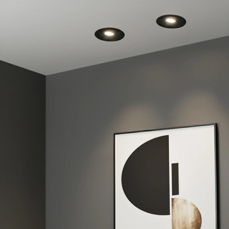 kelvo® ASYMMETRICAL KLV-101-0132 Χωνευτό Φωτιστικό Downlight Σποτ LED 7W 875lm 15°x30° AC 220-240V IP20 Φυσικό Λευκό 4500K – Bridgelux COB Chip & TÜV SÜD Driver – Μαύρο Ματ – Μ8.3 x Π8.3 x Υ8.2cm / Q7.3cm – 5 Χρόνια Εγγύηση