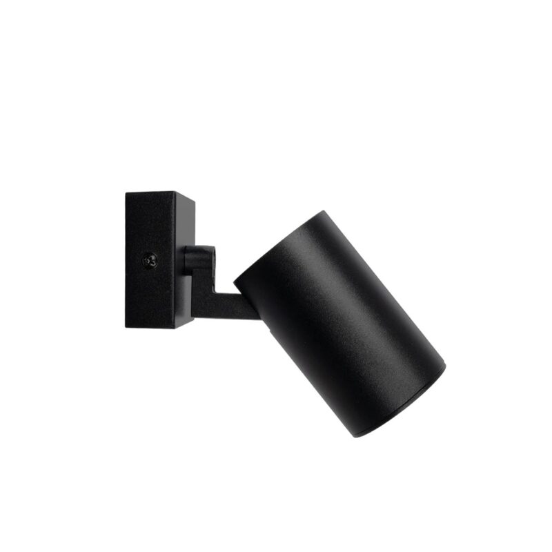 kelvo® SPOTA KLV-101-0134-V2 Κινούμενο Φωτιστικό Σποτ Τοίχου για Λάμπα MR16 με Ντουί GU10 AC 220-240V IP20 – Μαύρο Ματ – Μ7 x Π6 x Υ14cm