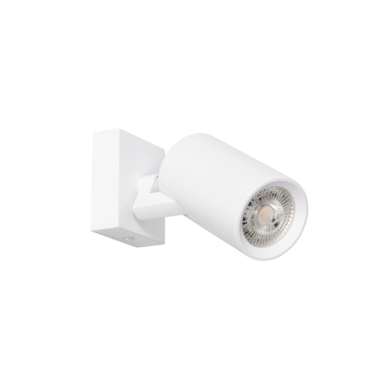 kelvo® SPOTA KLV-101-0135-V2 Κινούμενο Φωτιστικό Σποτ Τοίχου για Λάμπα MR16 με Ντουί GU10 AC 220-240V IP20 – Λευκό Ματ – Μ7 x Π6 x Υ14cm