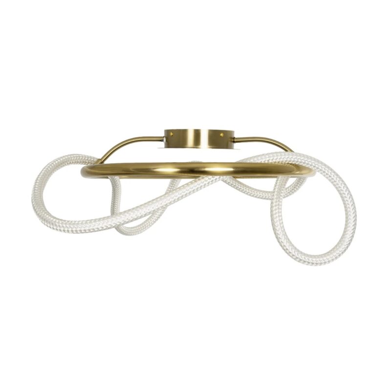 kelvo® GLOW KLV-101-0149 Φωτιστικό Οροφής LED 34W 3400lm 360° AC 220-240V IP20 Ρυθμιζόμενο Λευκό CCT με Χειριστήριο από 2700K έως 6000K Dimmable – Lumileds SMD Chip – Χρυσό Πλατίνα – Μ60 x Π60 x Υ30cm – 3 Χρόνια Εγγύηση